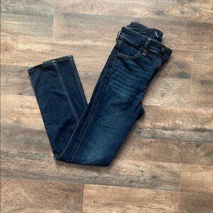Blue Skinny Jeans with Faded Indigo Style